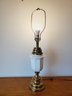 Vintage The Stiffel Company Brass & Porcelain Table Lamp - No Shade