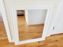 Nice White Embossed Oblong Wall Mirror