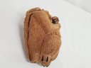 Adorable Vintage Carved Coconut Gorilla Monkey Novelty Tourist Figurine - Artist Signed