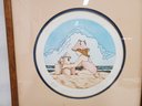 Vintage Framed, Signed & Numbered George Collins Lithograph - Marlin Art