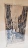 Antique Etching Of Canterbury Gate And Cathedral By Preston Cubb?