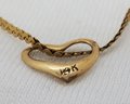 16' Lovely 14k GOLD Italian Chain With 14K Heart Pendant - 2.22 Grams