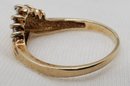 10K GOLD Size 6.5 Ring Accented With 7 Tested Diamonds ~ 1.91 Grams