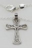 Vintage Sterling Silver Cross Pendant With An 18' Chain 1 1/8' X 3/4' ~ 2.00 Grams (pendant Only)