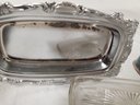 Vintage Hellerware Covered Butter Dish With Glass Insert