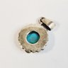 Vintage Sterling Silver Turquoise Pendant