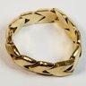 Wow...unique Chain Link 14k Yellow Gold Flex Ring