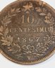 Wow.....1867 10 Centesimo Italian Antique Coin