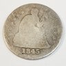 1845  Seated Liberty Silver Dime (178 Years Old)