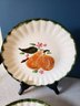 Six Blue Ridge Handpainted From Southern Galleries Fruit Plates