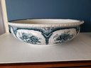 F. W. AND CO. WHITLEY Flo Blue Teal & White Wash Bowl & Pitcher