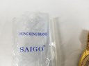 Saigo Gold Tone Bejeweled Wristwatch New