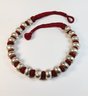 New Red Indian Handmade Fabric ATHIZAY Sterling Silver Jewelry Ethnic Choker  Necklace