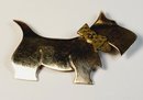 Vintage Sterling Silver Dog Pin / Brooch