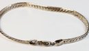 Sterling Silver Flat Herringbone Chain Link Bracelet