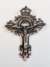 AWESOME.....Vintage Solid Sterling Silver Crucifix INRI Detailed Pendant