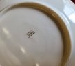 Set Of Six Floral Semi - Iridescent Porcelain Plates From Austria