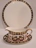 Royal Crown Derby Gravy Boat And Round Platter