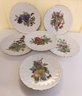 Six Golden Crown Of Germany Fruit/Dessert Plates With Scalloped Border In Gilt Trim