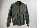 Olive  Bomber Coat Jacket Med