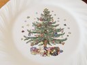 Nikko Japan Holiday Christmas Tree Ironstone Dinnerware - Eight Each Dinner & Dessert Plates