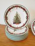 Ten Traditions Holiday Celebrations By Christopher Radko Christmas Tree Dinner Plates - New