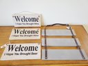 Trio Of New Wood Welcome Signs & New Park Lane Ready To Personalize Craftable 3 Part Wall Sign