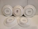 Four David Carter Brown Rooster Plates Plus Rooster Plate By Block / Gear