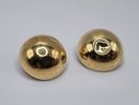 14k Gold Round Clip Earrings