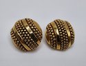 Vintage Joan Rivers Gold Tone Clip Earrings