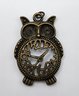 2 Vintage Pendants & 1 Owl Brooch