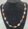 Vintage Necklace & Bracelet With Multiple Color Stones