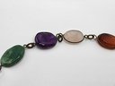 Vintage Necklace & Bracelet With Multiple Color Stones