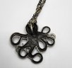 Octopus Pendant Necklace With Dual Tone Chain
