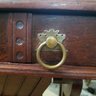 Antique Victorian Walnut Library Table With Hidden Compartment
