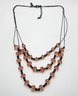 New York & Co Vintage 3 Strand Beaded Necklace
