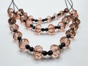 New York & Co Vintage 3 Strand Beaded Necklace