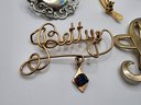 8 Vintage Brooches