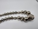 Vintage Napier Beaded Necklace In Silver Tone