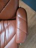 Vintage Leather Ekornes Norway Stressless Recliner & Ottoman