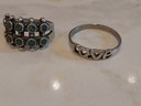 Sterling Silver Ring Lot Of 2
