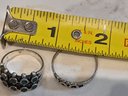 Sterling Silver Ring Lot Of 2