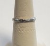 14k White Gold Antique Hand Engraved Wedding  Band 'Also Engraved Inside'