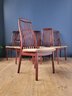 Set 6 Vintage Danish Dining Chairs By Schou Andersen Mobelfabrik