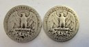 (2) 1942 Silver Quarters