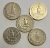 (5) 1961 SILVER Quarters