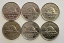 (6) Canadian Nickels 2016,2011,2008,1979,2006,2005