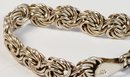 Amazing Italian Sterling Silver Flat Wheat/rope Chain Bracelet