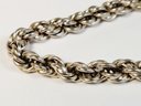 Large Chunky Sterling Silver Spiral Link Bracelet