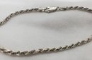 Vintage Sterling Silver 8' Heavy Bracelet Made In Italy ~ 5.71 Grams